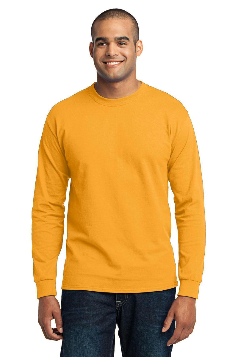 Port & Company - Long Sleeve Core Blend Tee. PC55LS-T-shirts-Jet Black-5XL-JadeMoghul Inc.