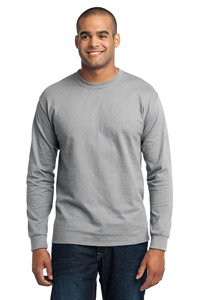 Port & Company - Long Sleeve Core Blend Tee. PC55LS-T-shirts-Jet Black-5XL-JadeMoghul Inc.