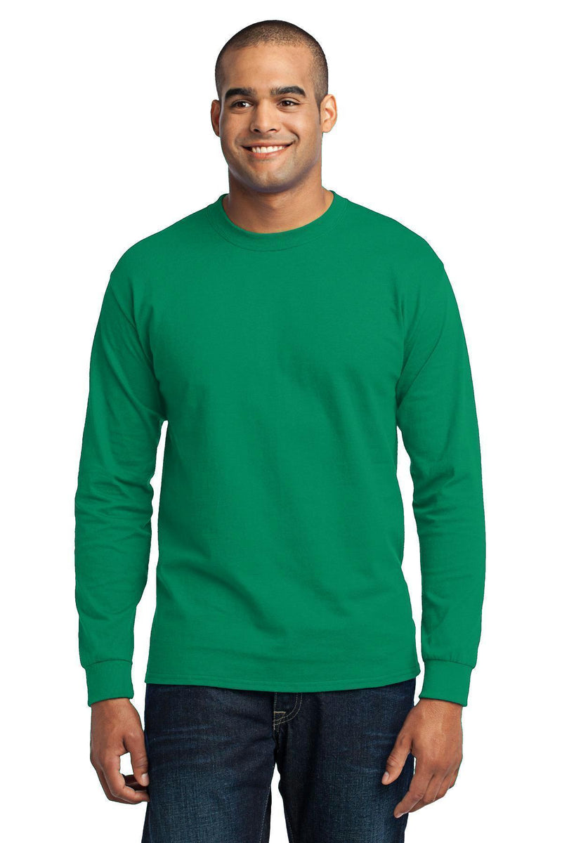 Port & Company - Long Sleeve Core Blend Tee. PC55LS-T-shirts-Jet Black-5XL-JadeMoghul Inc.