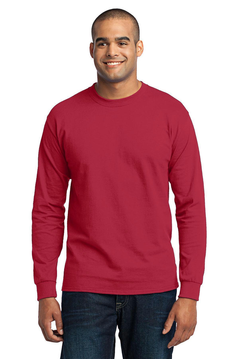 Port & Company - Long Sleeve Core Blend Tee. PC55LS-T-shirts-Jet Black-5XL-JadeMoghul Inc.