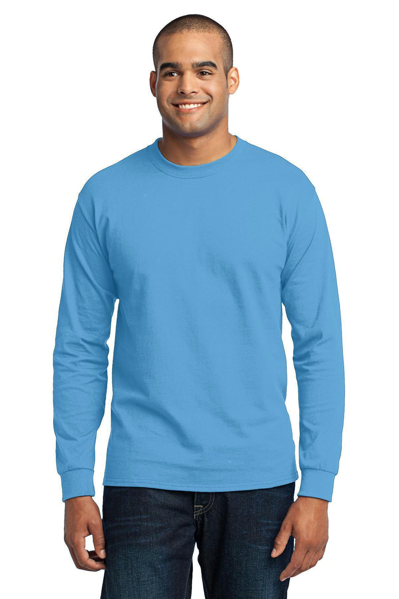 Port & Company - Long Sleeve Core Blend Tee. PC55LS-T-shirts-Jet Black-5XL-JadeMoghul Inc.