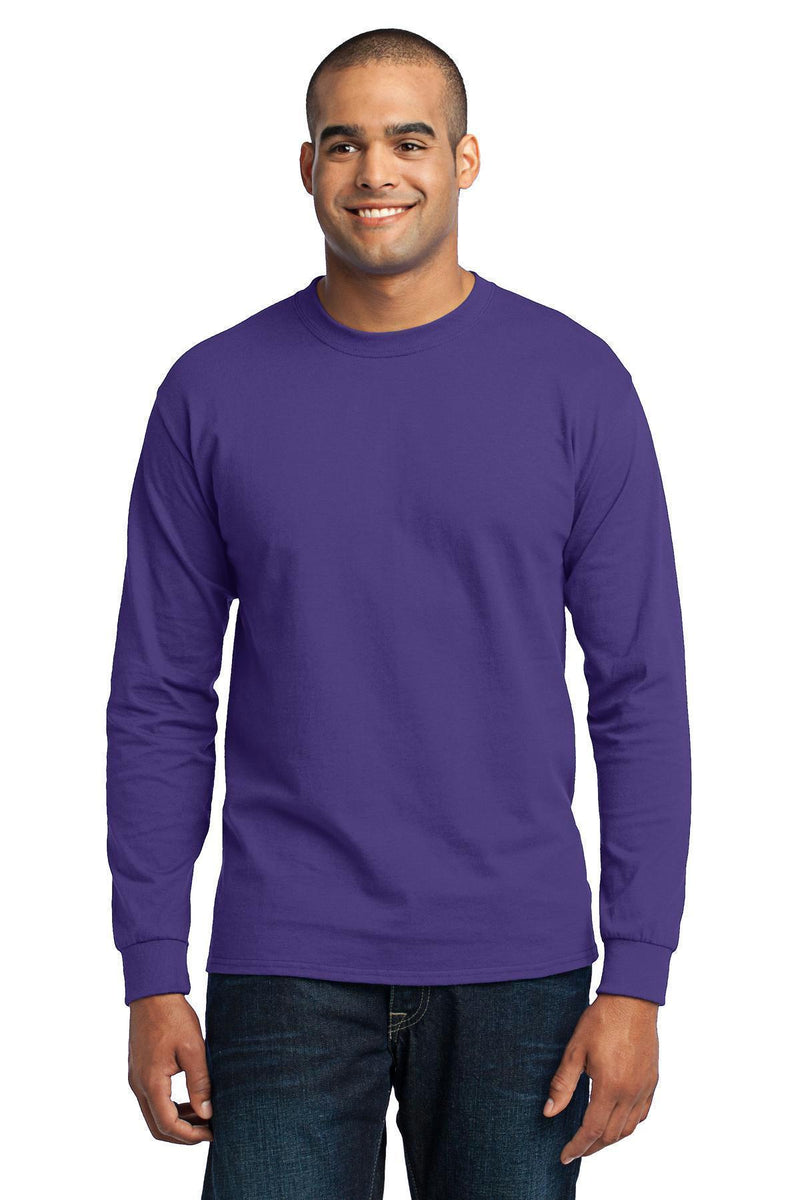 Port & Company - Long Sleeve Core Blend Tee. PC55LS-T-shirts-Purple-4XL-JadeMoghul Inc.