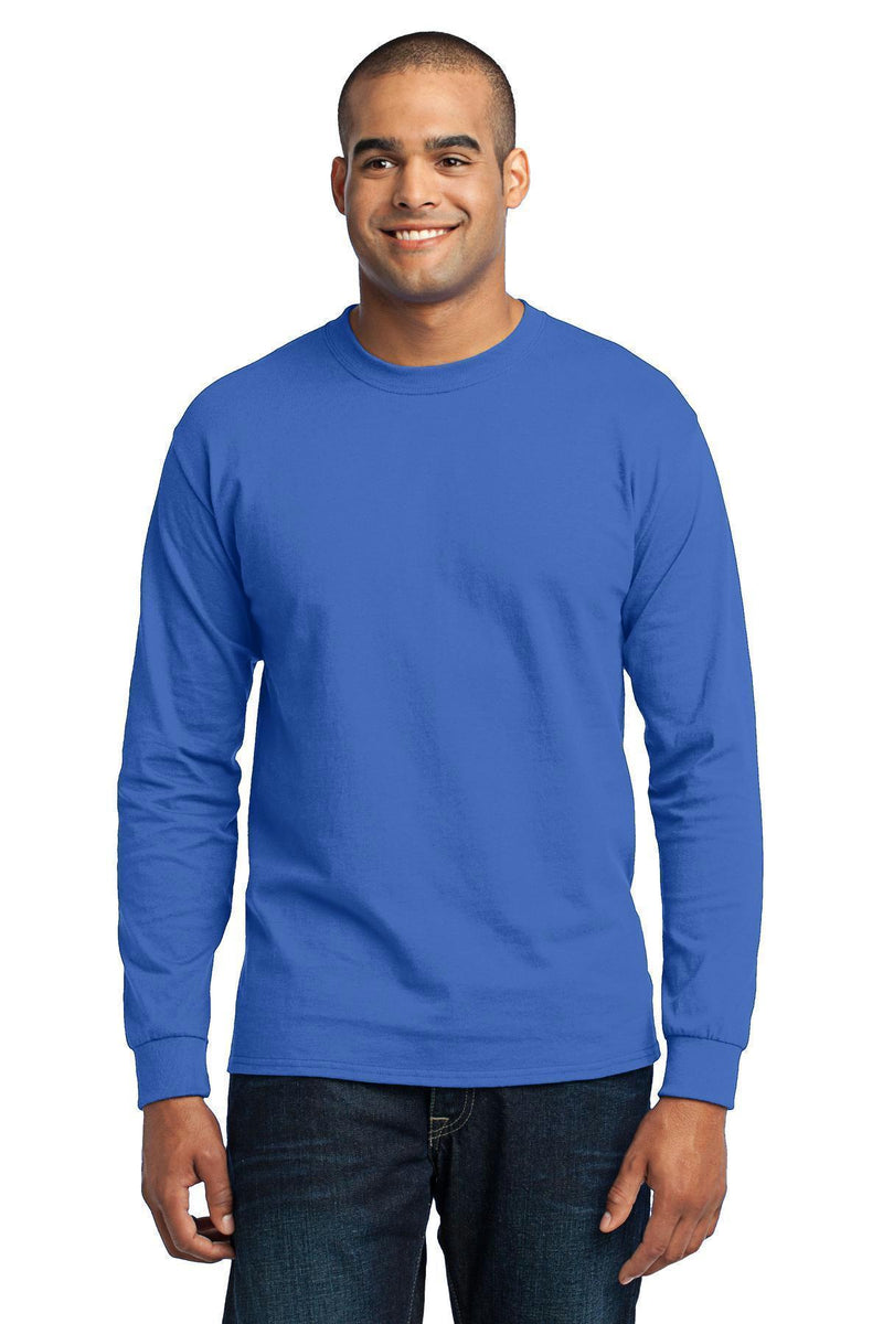 Port & Company - Long Sleeve Core Blend Tee. PC55LS-T-shirts-Royal-L-JadeMoghul Inc.