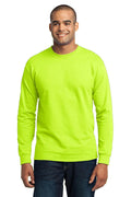 Port & Company - Long Sleeve Core Blend Tee. PC55LS-T-shirts-Safety Green-4XL-JadeMoghul Inc.