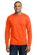 Port & Company - Long Sleeve Core Blend Tee. PC55LS-T-shirts-Safety Orange-4XL-JadeMoghul Inc.