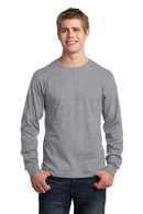 Port & Company - Long Sleeve Core Cotton Tee. PC54LS-T-shirts-Athletic Heather-4XL-JadeMoghul Inc.