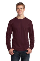 Port & Company - Long Sleeve Core Cotton Tee. PC54LS-T-shirts-Athletic Maroon-4XL-JadeMoghul Inc.