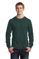 Port & Company - Long Sleeve Core Cotton Tee. PC54LS-T-shirts-Dark Green-4XL-JadeMoghul Inc.