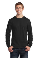 Port & Company - Long Sleeve Core Cotton Tee. PC54LS-T-shirts-Jet Black-4XL-JadeMoghul Inc.