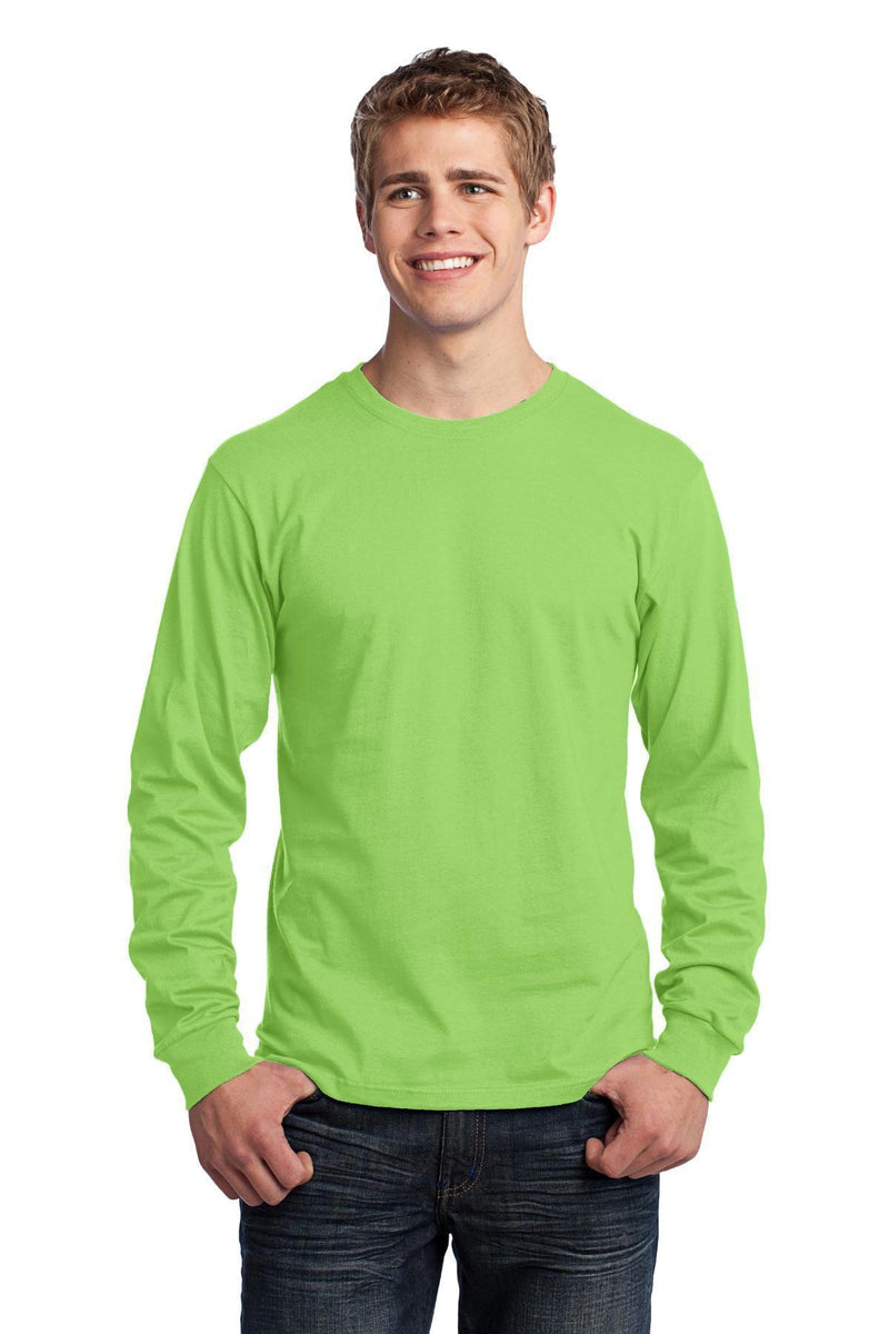 Port & Company - Long Sleeve Core Cotton Tee. PC54LS-T-shirts-Kelly-2XL-JadeMoghul Inc.