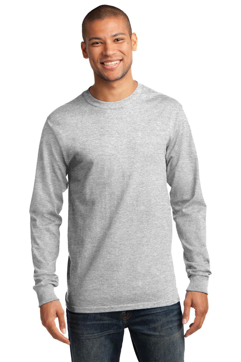 Port & Company - Long Sleeve Essential Tee. PC61LS-T-shirts-Athletic Heather*-2XL-JadeMoghul Inc.