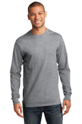 Port & Company - Long Sleeve Essential Tee. PC61LS-T-shirts-Athletic Heather*-2XL-JadeMoghul Inc.