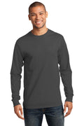 Port & Company - Long Sleeve Essential Tee. PC61LS-T-shirts-Charcoal-4XL-JadeMoghul Inc.