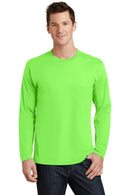 Port & Company Long Sleeve Fan Favorite Tee. PC450LS-T-shirts-Flash Green-6XL-JadeMoghul Inc.