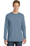 Port & Company Pigment-Dyed Long Sleeve Pocket Tee. PC099LSP-T-shirts-Denim Blue-2XL-JadeMoghul Inc.