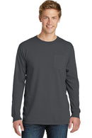 Port & Company Pigment-Dyed Long Sleeve Pocket Tee. PC099LSP-T-shirts-White-4XL-JadeMoghul Inc.