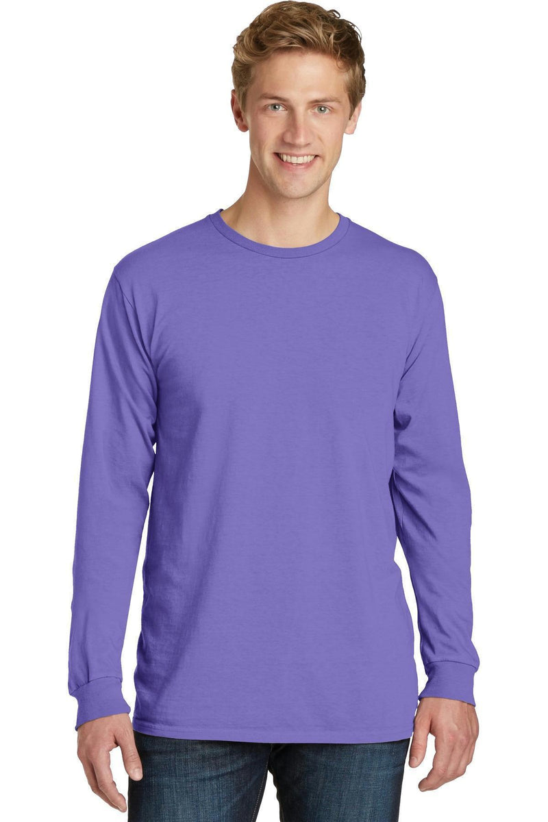 Port & Company Pigment-Dyed Long Sleeve Tee. PC099LS-T-shirts-Amethyst-4XL-JadeMoghul Inc.