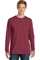 Port & Company Pigment-Dyed Long Sleeve Tee. PC099LS-T-shirts-Merlot-3XL-JadeMoghul Inc.