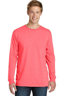 Port & Company Pigment-Dyed Long Sleeve Tee. PC099LS-T-shirts-Neon Coral-4XL-JadeMoghul Inc.