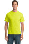 Port & Company Tall Core Blend Tee. PC55T-T-shirts-Safety Green-4XLT-JadeMoghul Inc.