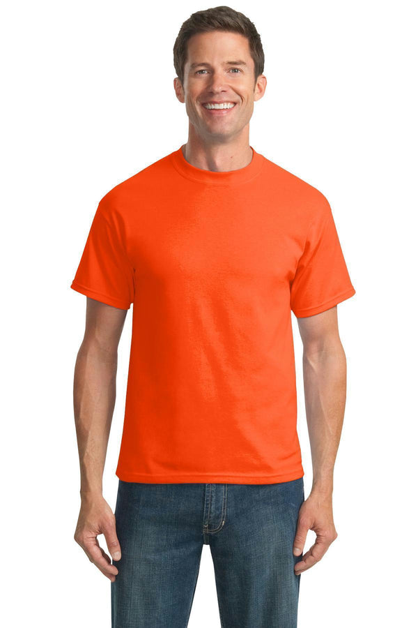 Port & Company Tall Core Blend Tee. PC55T-T-shirts-Safety Orange-4XLT-JadeMoghul Inc.