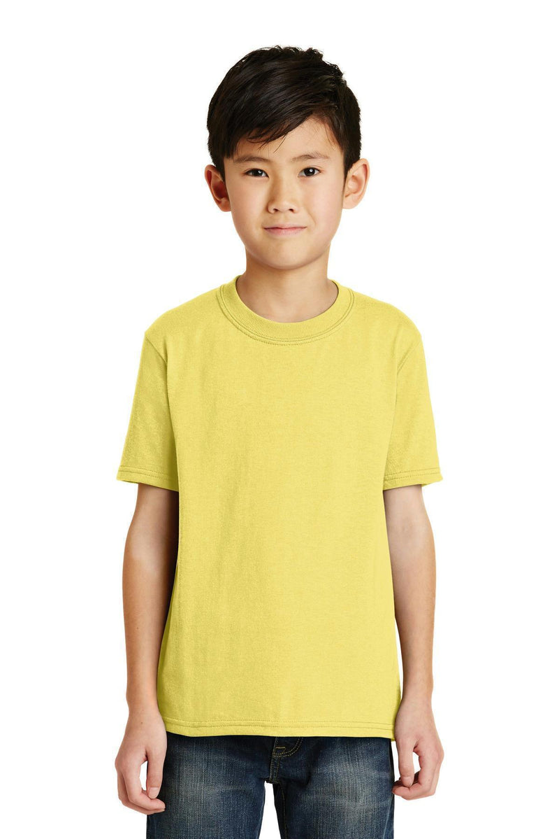Port & Company - Youth Core Blend Tee. PC55Y-Youth-Yellow-XL-JadeMoghul Inc.