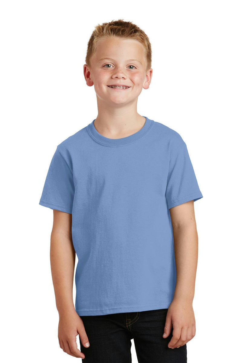 Port & Company - Youth Core Cotton Tee. PC54Y-Youth-Aquatic Blue-XL-JadeMoghul Inc.