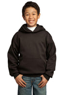 Port & Company - Youth Core Fleece Pullover Hooded Sweatshirt. PC90YH-Sweatshirts/fleece-Dark Chocolate Brown-XL-JadeMoghul Inc.