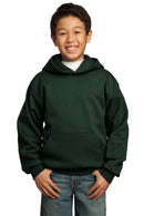 Port & Company - Youth Core Fleece Pullover Hooded Sweatshirt. PC90YH-Sweatshirts/fleece-Dark Green-XL-JadeMoghul Inc.