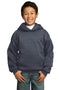 Port & Company - Youth Core Fleece Pullover Hooded Sweatshirt. PC90YH-Sweatshirts/fleece-Heather Navy-XL-JadeMoghul Inc.