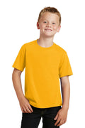 Port & Company Youth Fan Favorite Tee. PC450Y-T-shirts-Bright Gold-XL-JadeMoghul Inc.