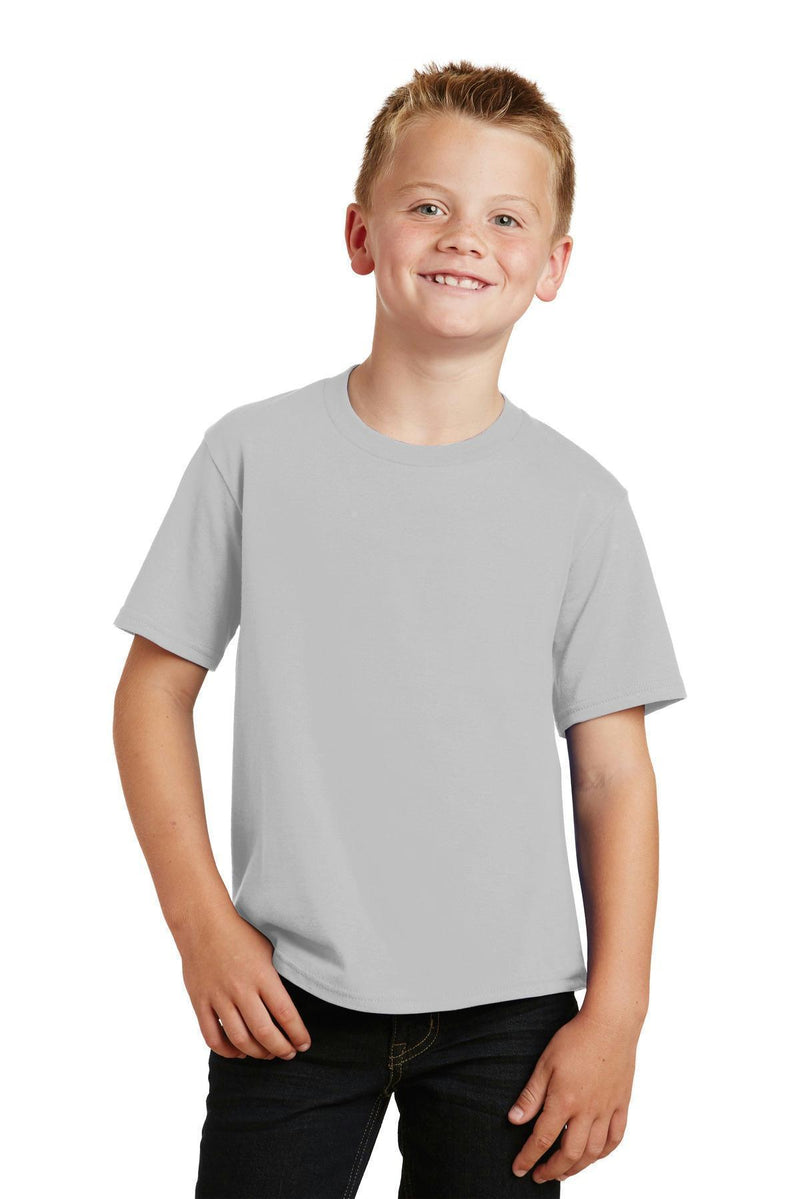 Port & Company Youth Fan Favorite Tee. PC450Y-T-shirts-Dark Heather Grey-XL-JadeMoghul Inc.