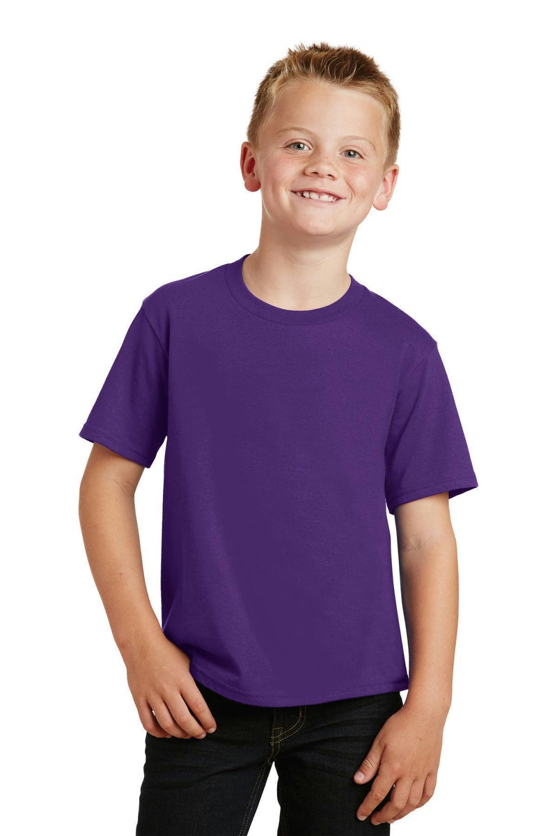 Port & Company Youth Fan Favorite Tee. PC450Y-T-shirts-Team Purple-XL-JadeMoghul Inc.