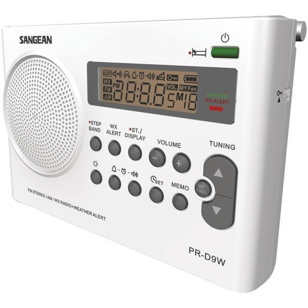 Portable AM/FM/NOAA(R) Alert Radio with Rechargeable Battery-Clocks & Radios-JadeMoghul Inc.