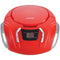 Portable CD Player with AM/FM Radio (Red)-CD Players & Boomboxes-JadeMoghul Inc.