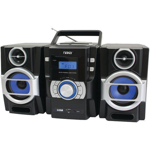 Portable CD/MP3 Player with PLL FM Radio, Detachable Speakers & Remote-CD Players & Boomboxes-JadeMoghul Inc.