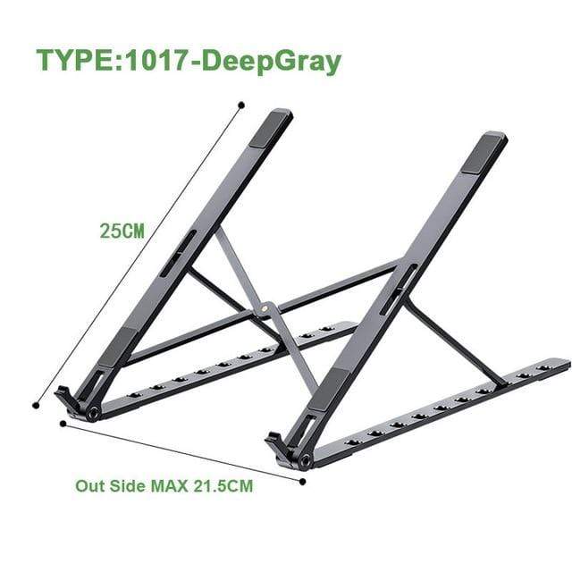 Portable Laptop Stand For Macbook Pro Air X Style Adjustable Foldable  Aluminum Desktop Notebook Holder Desk Rack 7-15 Inch JadeMoghul Inc. 