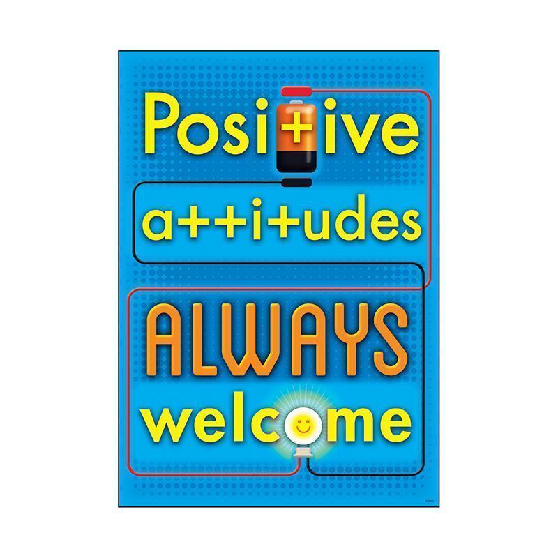 POSITIVE ATTITUDES ALWAYS POSTER-Learning Materials-JadeMoghul Inc.