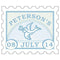 Postage Stamp Stickers Powder Blue (Pack of 1)-Wedding Favor Stationery-Lavender-JadeMoghul Inc.