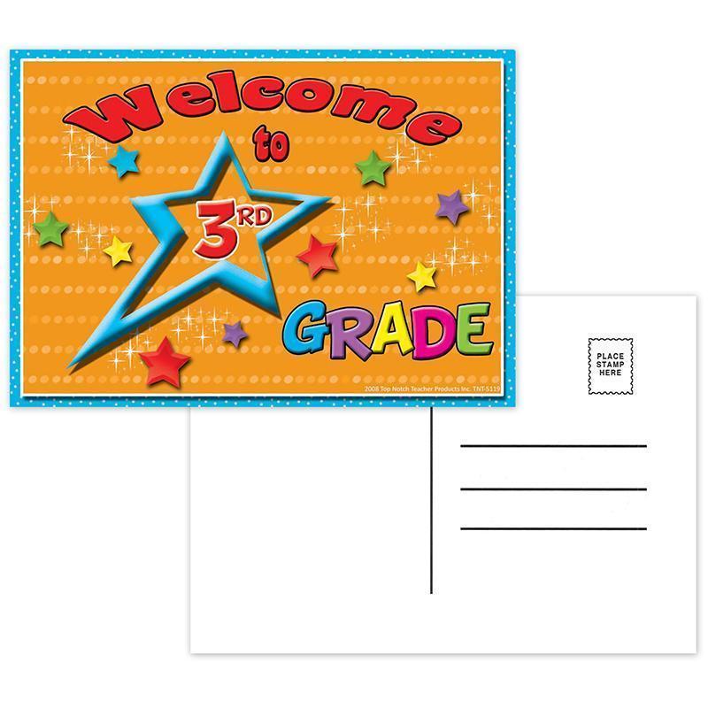 POSTCARDS WELCOME TO 3RD GRADE-Supplies-JadeMoghul Inc.