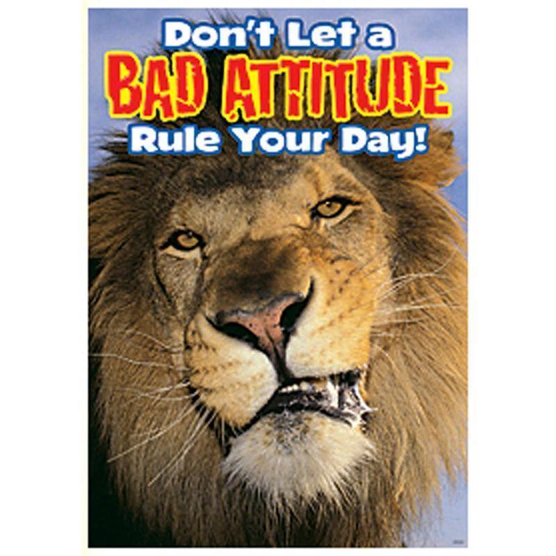 POSTER DONT LET A BAD ATTITUDE RULE-Learning Materials-JadeMoghul Inc.