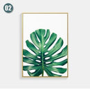 Posters Nordic Green Plant Posters And Prints Turtle Leaf Canvas Prints Wall Art Wall Pictures For Living Room Decor Unframed-13X18cm No Frame-B-JadeMoghul Inc.