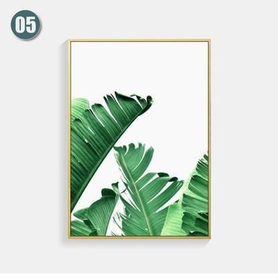 Posters Nordic Green Plant Posters And Prints Turtle Leaf Canvas Prints Wall Art Wall Pictures For Living Room Decor Unframed-13X18cm No Frame-E-JadeMoghul Inc.