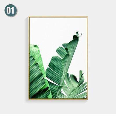 Posters Nordic Green Plant Posters And Prints Turtle Leaf Canvas Prints Wall Art Wall Pictures For Living Room Decor Unframed AExp