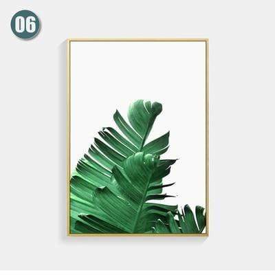 Posters Nordic Green Plant Posters And Prints Turtle Leaf Canvas Prints Wall Art Wall Pictures For Living Room Decor Unframed AExp