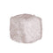 Poufs Floor Pouf - 16" x 17" x 5" Sage Gray Sheepskin Faux Fur Pouf HomeRoots