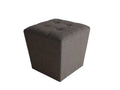 Poufs Pouf Ottoman - 1" x 17" x 17" Brown, Wood Tweed - Ottoman HomeRoots