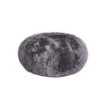 Poufs Pouf Ottoman - 16.5" x 16.5" x 14" Gray Brisa Short-Hair Sheepskin - Ottoman Pouf HomeRoots