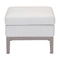 Poufs Pouf Ottoman - 22.6" X 22.6" X 18.5" Champagne White Ottoman HomeRoots