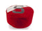 Poufs Pouf Ottoman - 28.35" X 28.35" X 15.75" Brewery Red Recycled Sailcloth Pouf Duo Bicolor Dacron Grey 5 HomeRoots